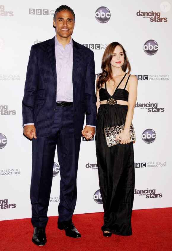 Rick Fox et Eliza Dushku à la fête pour le 200e épisode de l'émission Dancing with the stars, à Los Angeles, le 1er novembre 2010