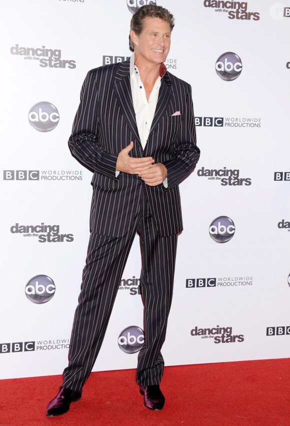 David Hasselhoff à la fête pour le 200e épisode de l'émission Dancing with the stars, à Los Angeles, le 1er novembre 2010