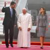Felipe et Letizia d'Espagne accueillaient samedi 6 novembre le pape Benoît XVI pour une visite de deux jours.