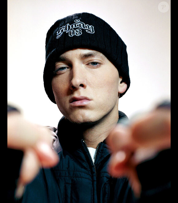 Eminem, meilleur artiste hip hop, lors de la cérémonie de l'édition 2010 des MTV Europe Music Awards, en novembre 2010 à Madrid