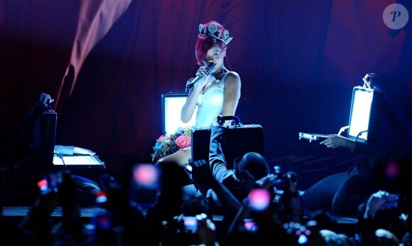 MTV Europe Music Awards 2010, le 7 novembre à Madrid : Rihanna sur scène.