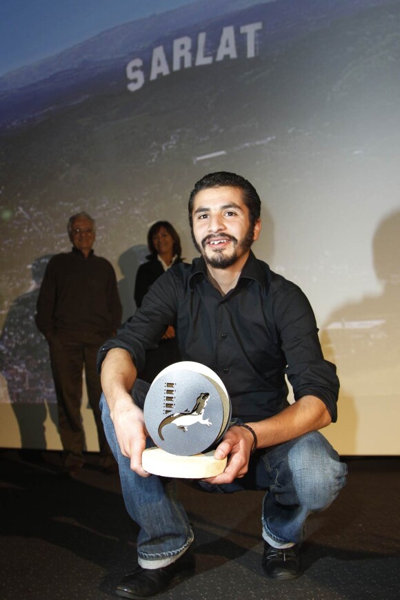 Aymen Saidi, meilleur acteur pour L'assaut, lors du palmarès du 19e Festival du Film de Sarlat, le 14 novembre 2010.