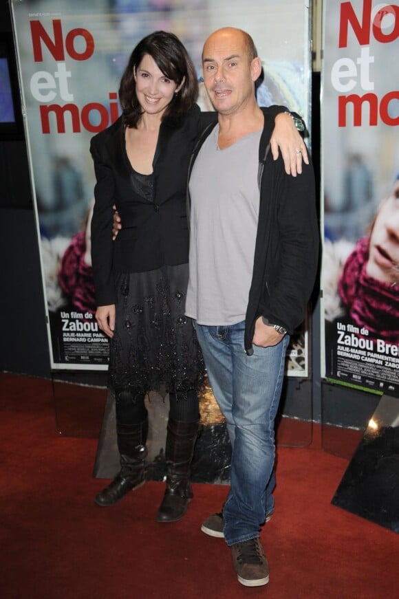 Zabou Breitman et Bernard Campan assistent à l'avant-première de leur film No et moi, à l'UGC Ciné Cité Les Halles, à Paris, lundi 15 novembre.