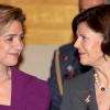 Cristina d'Espagne était rentrée de Washington, mardi 16 novembre, pour une soirée de gala au palais royal belge, avec le couple royal, la reine Silvia de Suède et la princesse Mathilde.