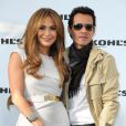 Jennifer Lopez et Marc Anthony dévoilent le lancement de deux lignes de vêtements avec les magasins Kohl's. West Hollywood le 18 novembre 2010.