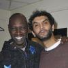 Omar Sy et Ramzy Bédia fêtent les 10 ans de carrière du 113, au Bataclan le 21 novembre 2010