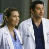 Meredith (Ellen Pompeo) et Derek (Patrick Dempsey) dans Grey's Anatomy