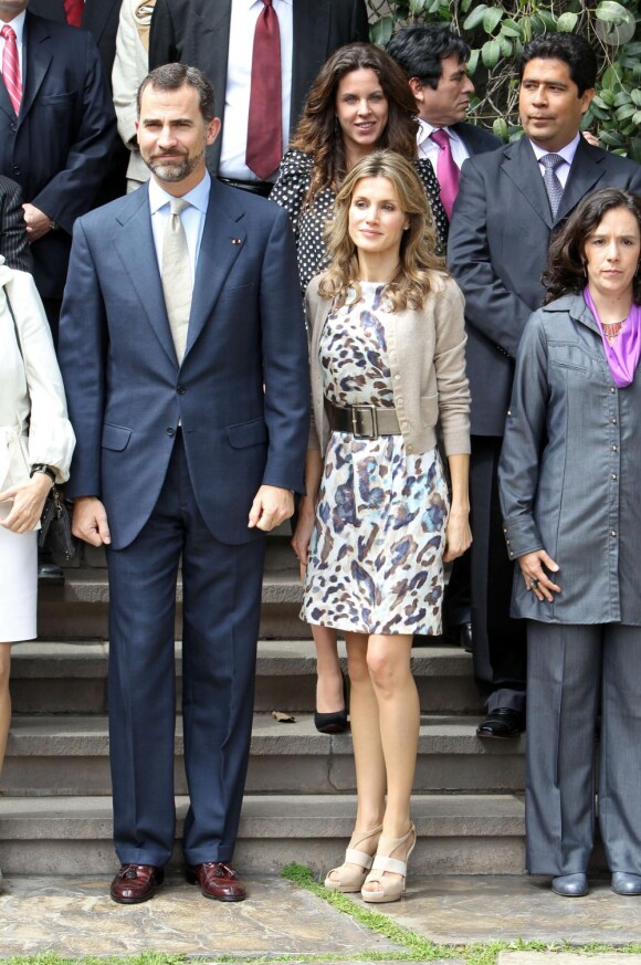 Letizia d'Espagne et Felipe d'Espagne en visite officielle au Pérou, le 24 novembre 2010.