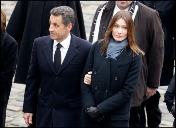 Carla Bruni et Nicolas Sarkozy le 11 janvier 2011.