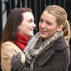 Leighton Meester et Chace Crawford, sur le tournage de Gossip Girl à New York, le 30 novembre 2010.