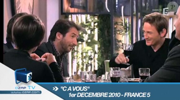 C à vous présentée par Alessandra Sublet avec Benoît Magimel et Edouard Baer, France 5, le 1er décembre 2010