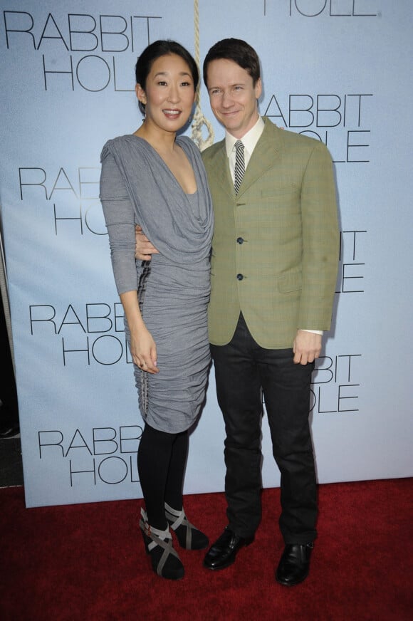 Sandra Oh et le réalisateur John Cameron Mitchell lors de l'avant-première de Rabbit Hole à New York le 2 décembre 2010