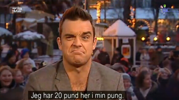 Robbie Williams baisse son pantalon en pleine émission, sa femme doit apprécier!