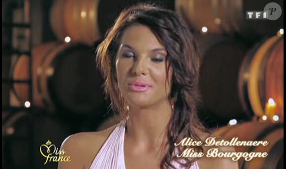 Alice Detollenaere est Miss Bourgogne. Elle concourt à l'élection de Miss France 2011.