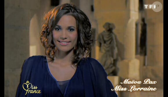 Maëva Max est Miss Lorraine. Elle concourt à l'élection de Miss France 2011.