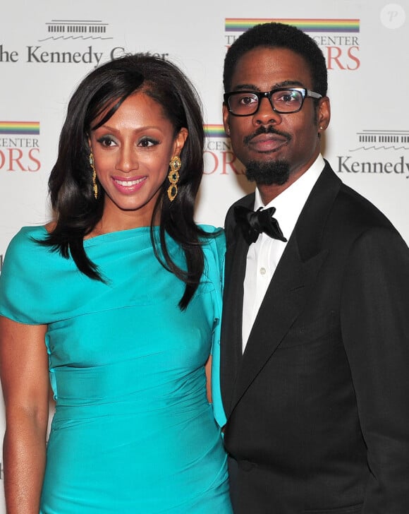 Chris Rock et sa femme lors de la remise des 33e honneurs du Kennedy Center à Washington le 5 décembre 2010