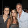 David Ginola, sa femme Coraline et leur fils Andréa.