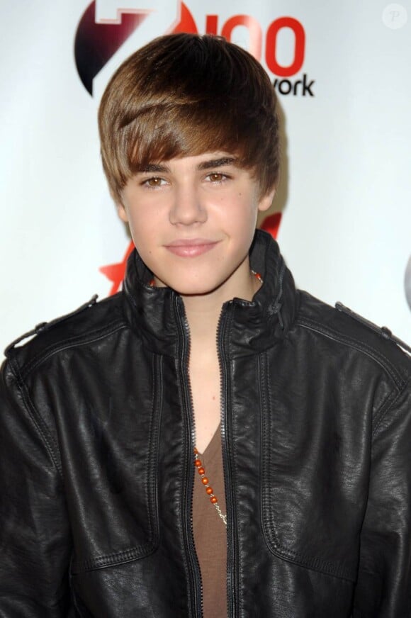 Justin Bieber à l'occasion du concert Jingle Ball 2010 organisé par la station de radio Z100, au Madison Square Garden de New York, le 10 décembre 2010.