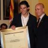 Rafael Nadal reçoit une récompense de la part de la ville de Manacor (Espagne) dont il est natif. Il a été désigné Enfant préféré de la ville, vendredi 17 décembre 2010.