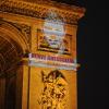 Photos des deux otages français projetés sur l'Arc de triomphe (29 décembre 2010)