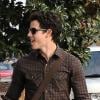 Nick Jonas et Joe Jonas reviennent d'un déjeuner avec une amie dans un café de West Hollywood, vendredi 7 janvier.