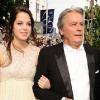 Alain Delon et sa fille Anouchka au festival de Cannes, le 14 mai 2010