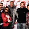 Senna et Cindy Sander des Anges de la télé-réalité, invités du 6/9 de NRJ aux côtés de Nikos Aliagas, Karine Ferri et Mustapha El Atrassi
