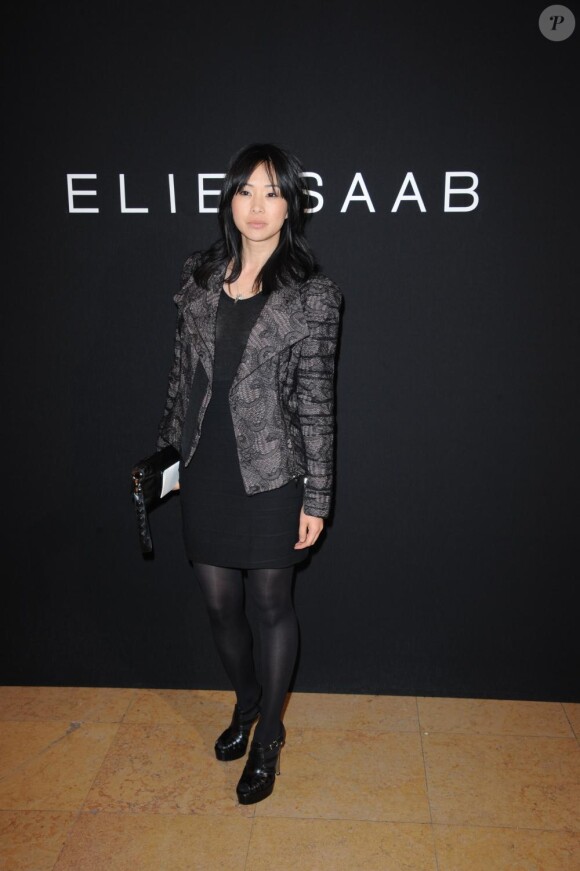 Linh Dan Pham au défilé Haute Couture printemps-été 2011 durant la Fashion Week parisienne, le 26 janvier 2011.