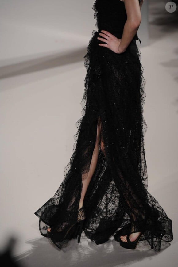La collection Haute Couture du printemps-été 2011 d'Elie Saab lors de la Fashion Week parisienne, le 26 janvier 2011.