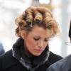 Blake Lively sur le tournage de Gossip Girl le 27 janvier 2011