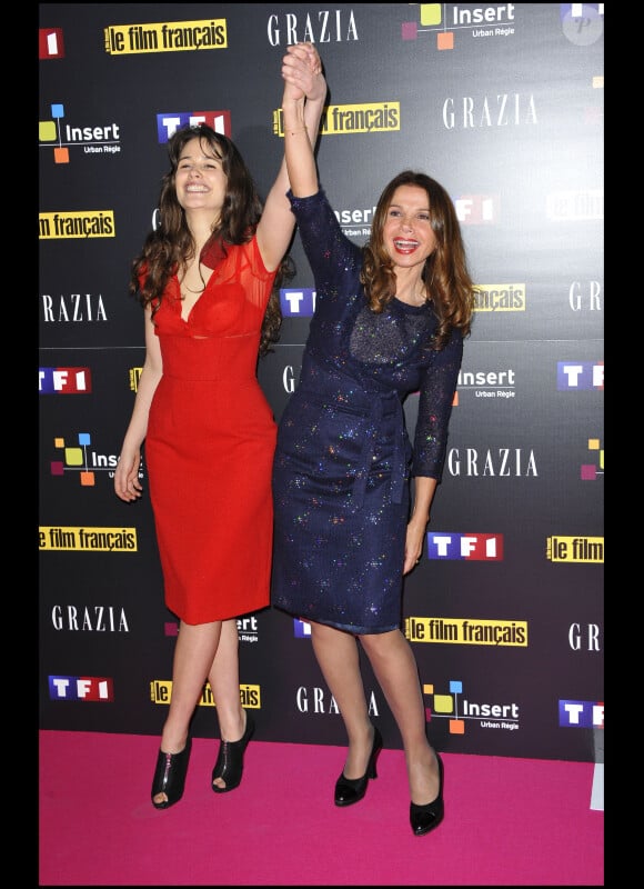 Lucie Lucas et Victoria Abril à la 18e édition des Trophées du Film français, le 3 février, à Paris.