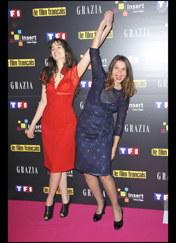 Lucie Lucas et Victoria Abril à la 18e édition des Trophées du Film français, le 3 février, à Paris.