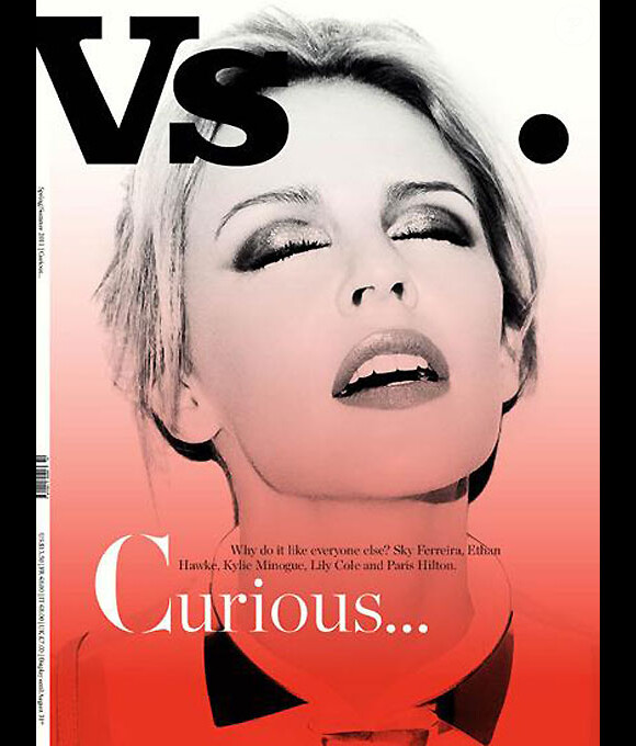 Kylie Minogue en couverture du magazine VS Magazine disponible la mi-février 2011.