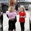Marcia Cross emmène ses filles manger des glaces (4 février 2011- Los Angeles-