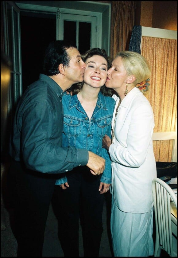 Roland Giraud, Maaike Jansen et leur fille Géraldine, Paris, septembre 1998