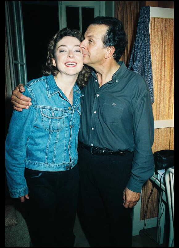 Roland Giraud sa fille Géraldine, Paris, septembre 1998