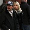 Karolina Kurkova à New York avec son compagnon et son fils, Toby. Le 10 février 2011