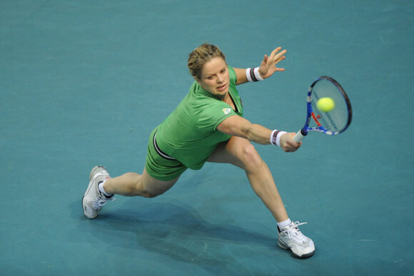 Kim Clijsters le vendredi 11 février 2011 lors de l'Open GDF Suez. 