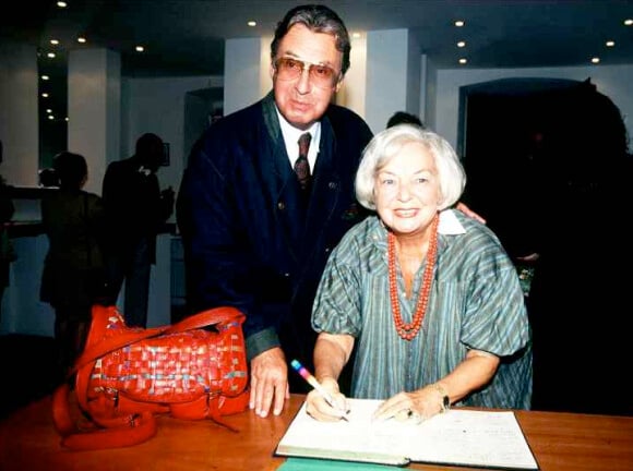 Peter Alexander, ici avec son épouse Hilde Alexander (décédée en 2003), lors d'une exposition en mars 2003.