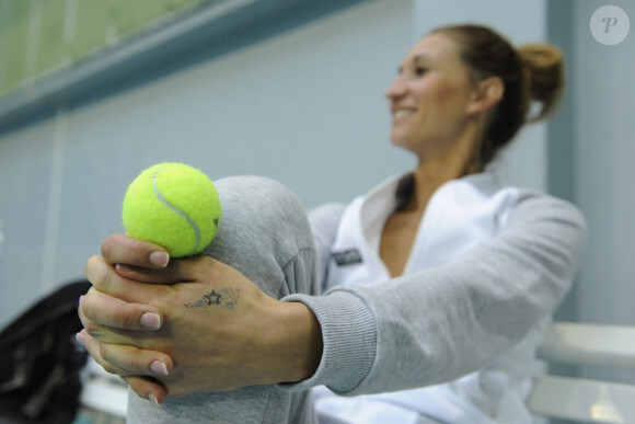 Tatiana Golovin à l'occasion de l'opération Grandes Soeurs en marge de l'Open GDF Suez, le 12 février 2011