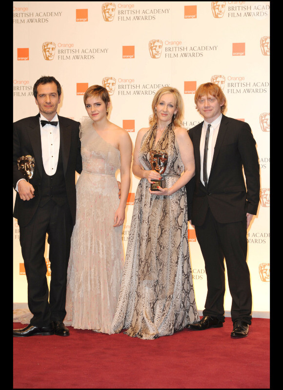 L'équipe de Harry Potter lors des BAFTA awards à Londres le 13 février 2011