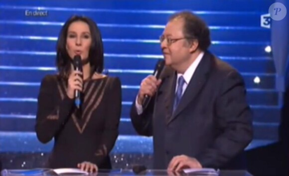 Marie Drucker présentait les Victoires de la musique classique, sur France 3, le 14 février 2011