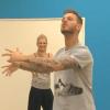 Matt Pokora et sa jolie parenaire en leine séance de tango