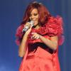 Rihanna lors de la cérémonie des Brit Awards à Londres le 15 février 2011