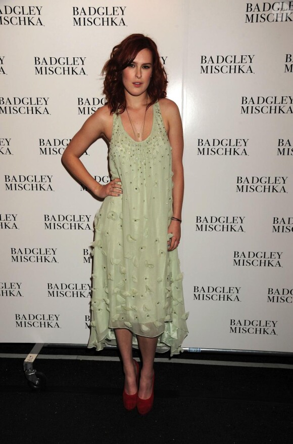 Rumer Willis au défilé Bagdley Mischka durant la Fashion Week de New York, le 15 février 2011.