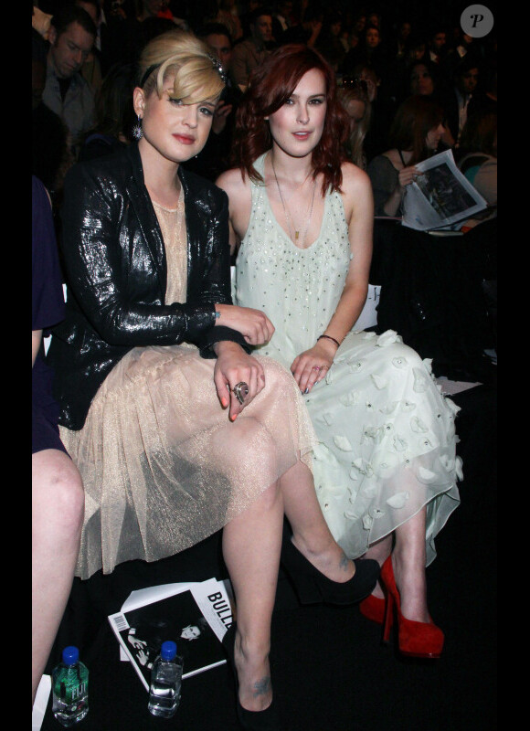 Kelly Osbourne et Rumer Willis au défilé Bagdley Mischka durant la Fashion Week de New York, le 15 février 2011.