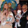 Céline Dion et René Angélil arrivent à Las Vegas avec leurs trois enfants. 16/02/2011