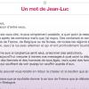 Un petit mot de Jean-Luc Delarue publié sur le site de la fondation Réservoir