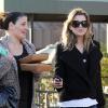 Ellen Pompeo va déjeuner dans un restaurant japonais avec une amie, le 24 février 2011.