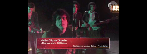 Les BB Brunes sont nommés pour le clip de Nico teen love dans la catégorie Vidéo-clip de l'année, lors de la seconde moitié des Victoires de la Musique 2011, mardi 1er mars sur France 2.